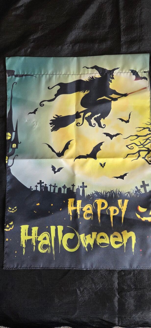 Halloween Flying Witch Flag